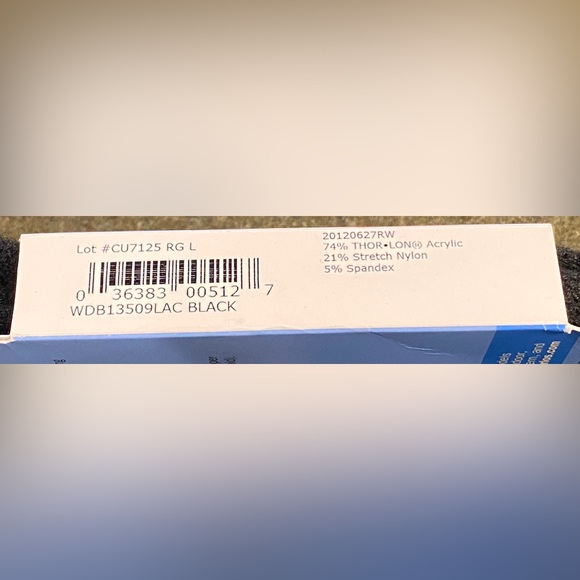 NEW-Thorlos Uniform Over-Calf Socks Unisex Large-Men 9-12.5 Women 10.5-13, Black - Picture 5 of 5